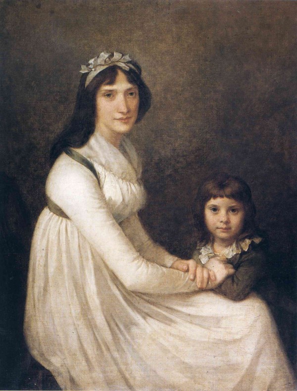 Portrait of a woman with her child by Pierre Paul Prudhon